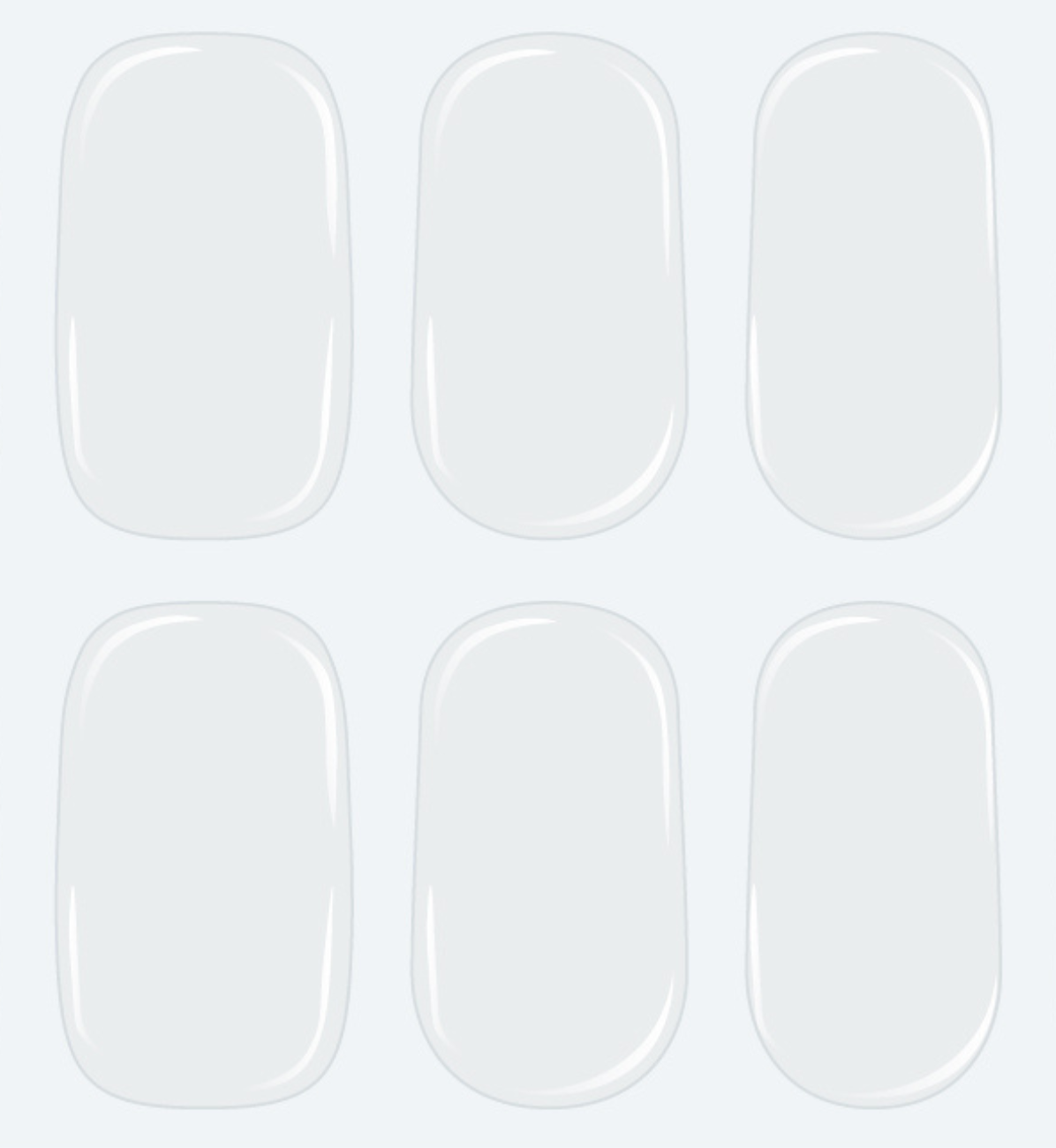 Crystal Clear DIY Semicured Gel Nail Sticker Kit (STOP NAIL BITING & GROW BRITTLE NAILS)