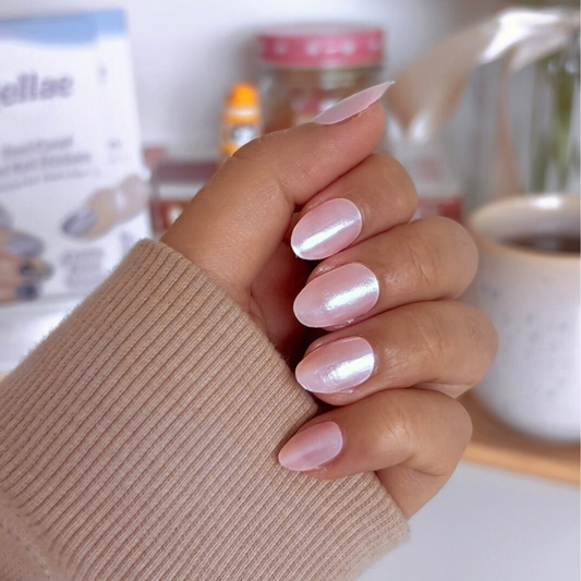 Cotton Candy Glazed Pink DIY Semicured Gel Nail Sticker Kit