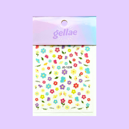 Gellae Cute Flowers Nail Decal Stickers