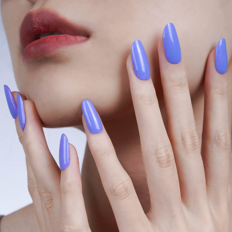 Blue Iris Shimmer DIY Semicured Gel Nail Sticker Kit (Limited Edition)