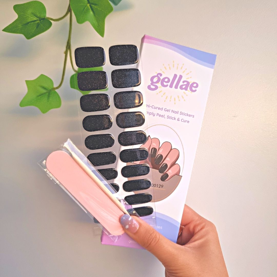 Space Dust Shimmer DIY Semicured Gel Nail Sticker Kit