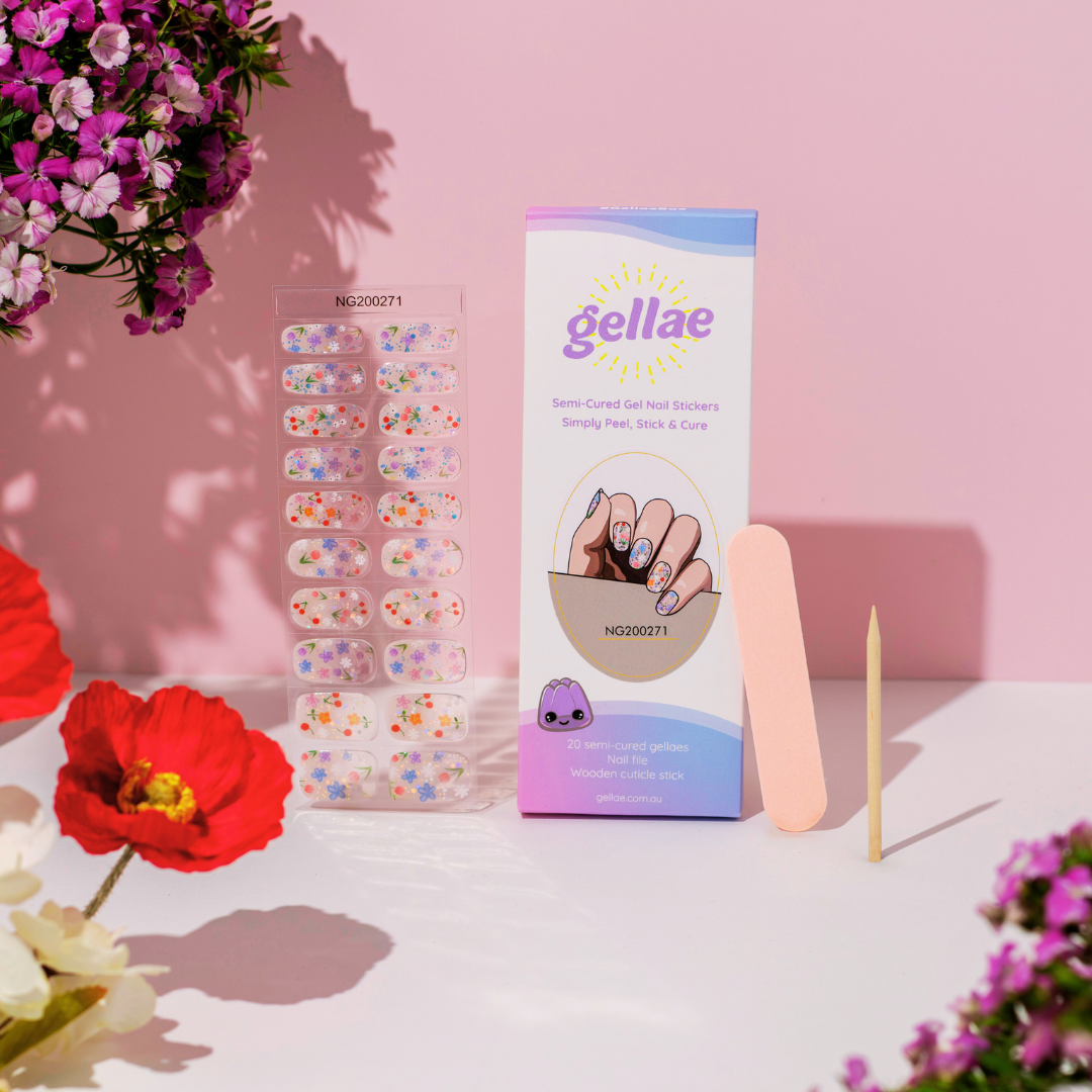 GellaeSpringtimeConfettiDIYSemicuredGelNailStickerKit