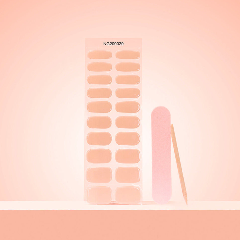 Baby Peach DIY Semicured Gel Nail Sticker Kit