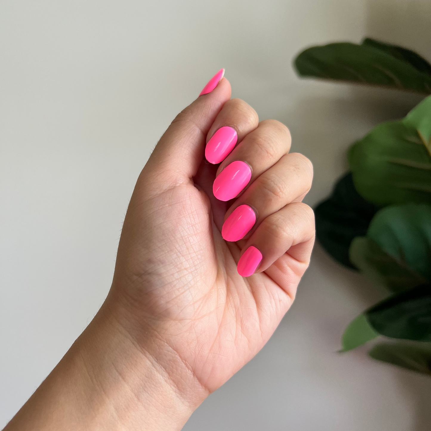NEW Fluoro Flamingo Pink DIY Semicured Gel Nail Sticker Kit (LIMITED EDITION)