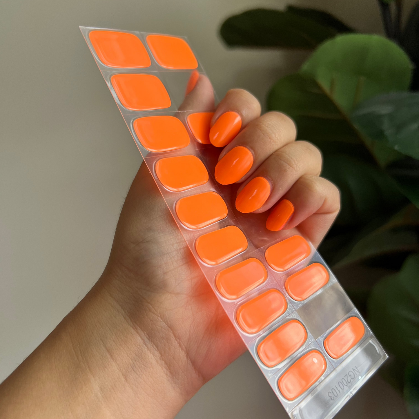 NEW Fluoro Mango Orange DIY Semicured Gel Nail Sticker Kit (LIMITED EDITION)