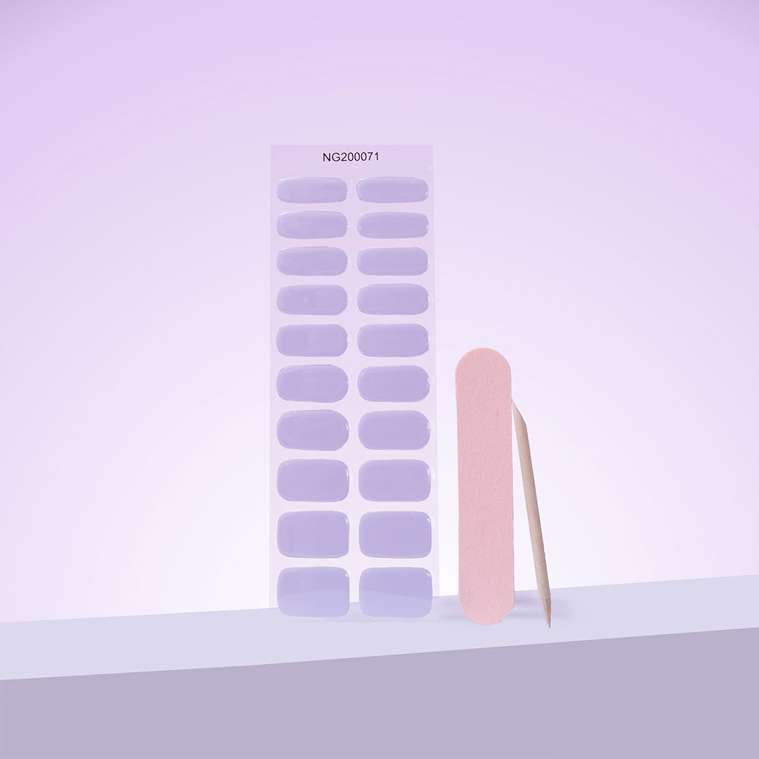 Lavender DIY Semicured Gel Nail Sticker Kit