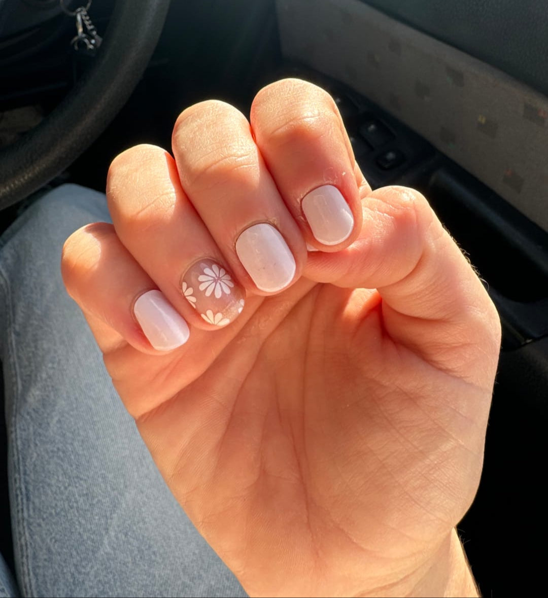 Pink Daisy Dream DIY Semicured Gel Nail Sticker Kit (LIMITED EDITION)