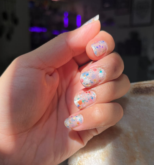 Kit de pegatinas para uñas de gel semicurado "Springtime Confetti" (EDICIÓN LIMITADA)