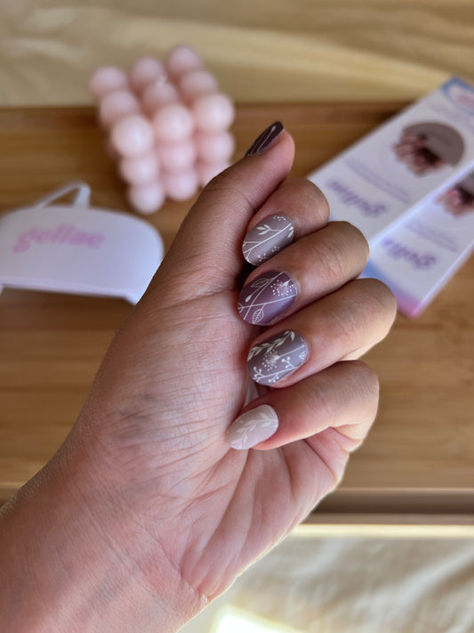 Ombre Woodland Grace DIY Semicured Gel Nail Sticker Kit