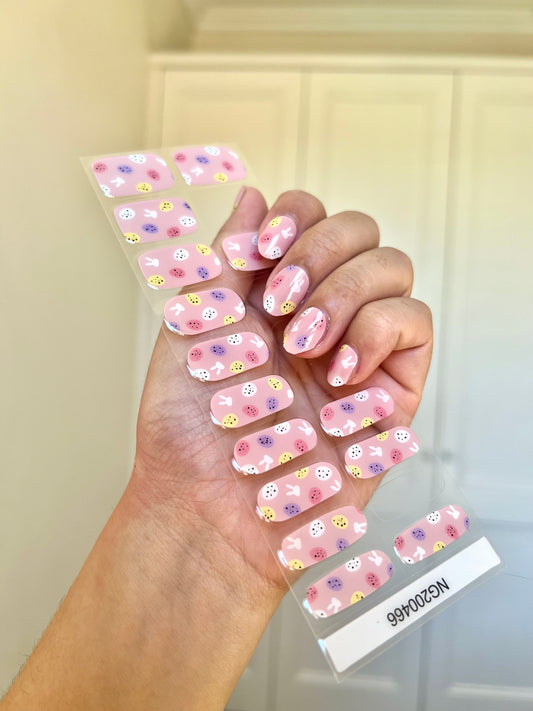 NEW Bubblegum Bunny Egg Hunt DIY Semicured Gel Nail Sticker Kit