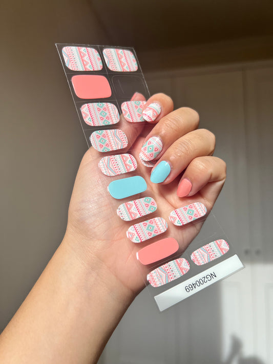 NEW Pastel Easter Egg Surprise DIY Semicured Gel Nail Sticker Kit