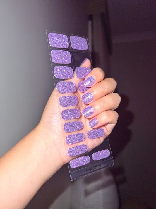 NEW Lavender Fairy Shimmer DIY Semicured Gel Nail Sticker Kit