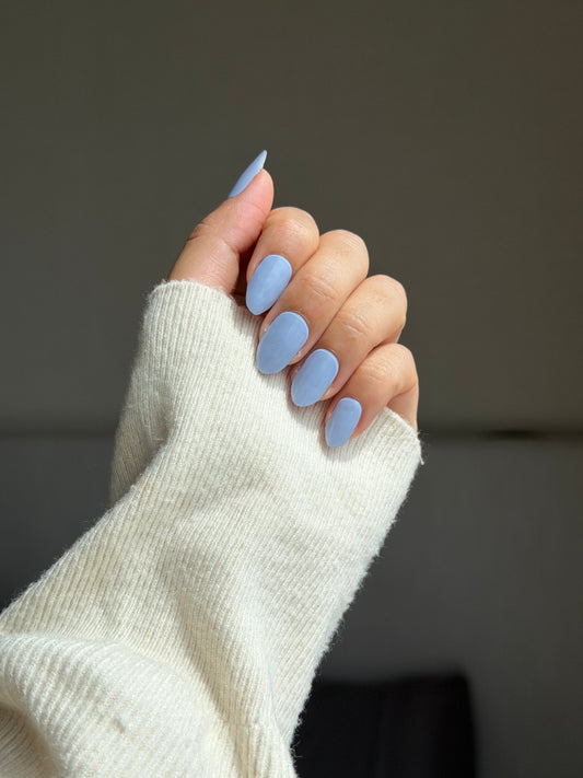 NEW Blueberry Milk DIY Semicured Gel Nail Sticker Kit