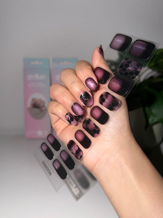 NEW Cosmic Nectar Bloom DIY Semicured Gel Nail Sticker Kit