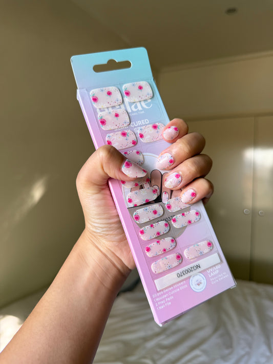 Rosy Bloom Bunny DIY Semicured Gel Nail Sticker Kit