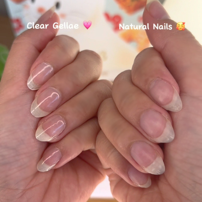 Crystal Clear DIY Semicured Gel Nail Sticker Kit (STOP NAIL BITING & GROW BRITTLE NAILS)