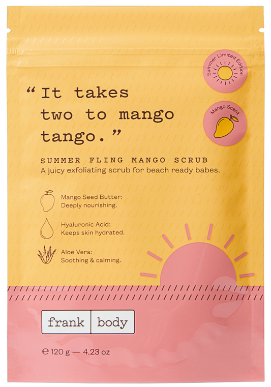 Frank Body Charcoal Body Scrub & Mask (140g)/ Summer Fling Mango Scrub (120g)