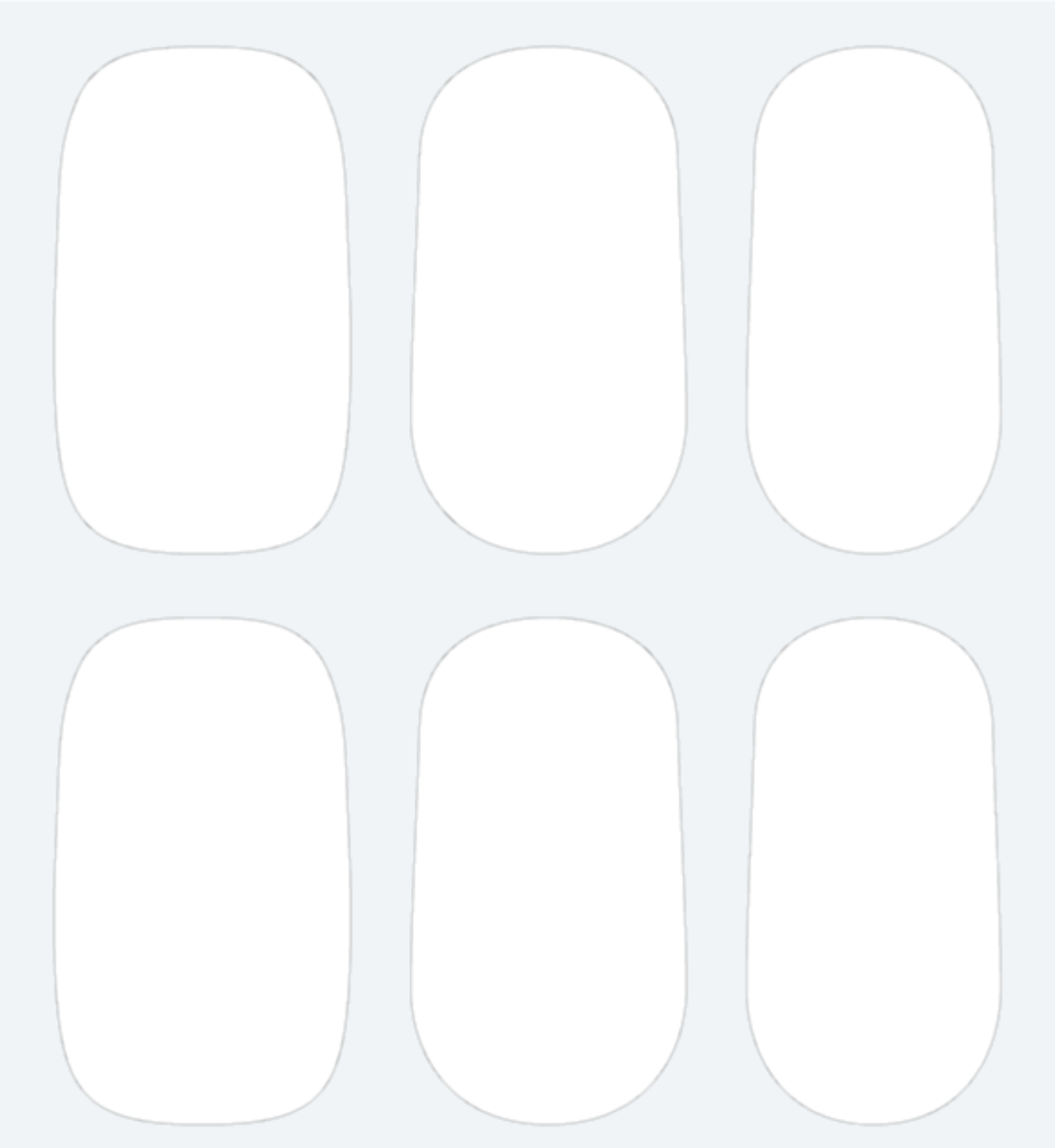 Icing Sugar White DIY Semicured Gel Nail Sticker Kit