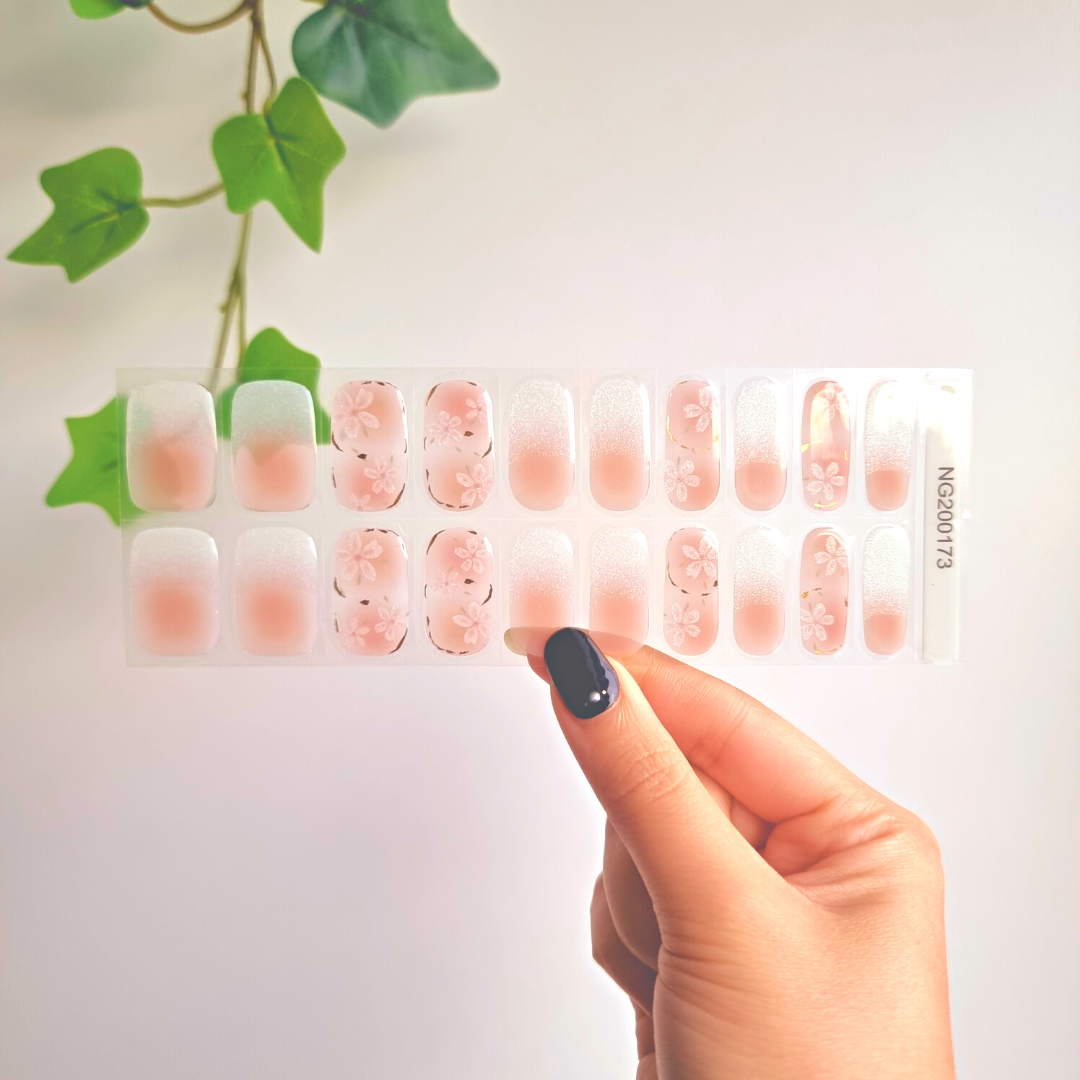 Blushing Sakura DIY Semicured Gel Nail Sticker Kit (Limited Edition)