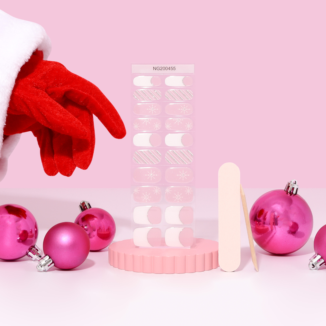 Candy Cane Wonderland DIY Semicured Gel Nail Sticker Kit (Christmas Limited Edition)