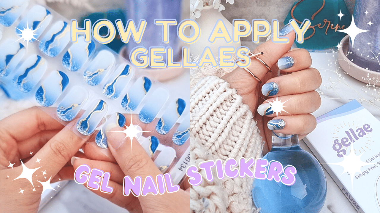 Load video: How to apple DIY semicured gel nail stickers from Gellae