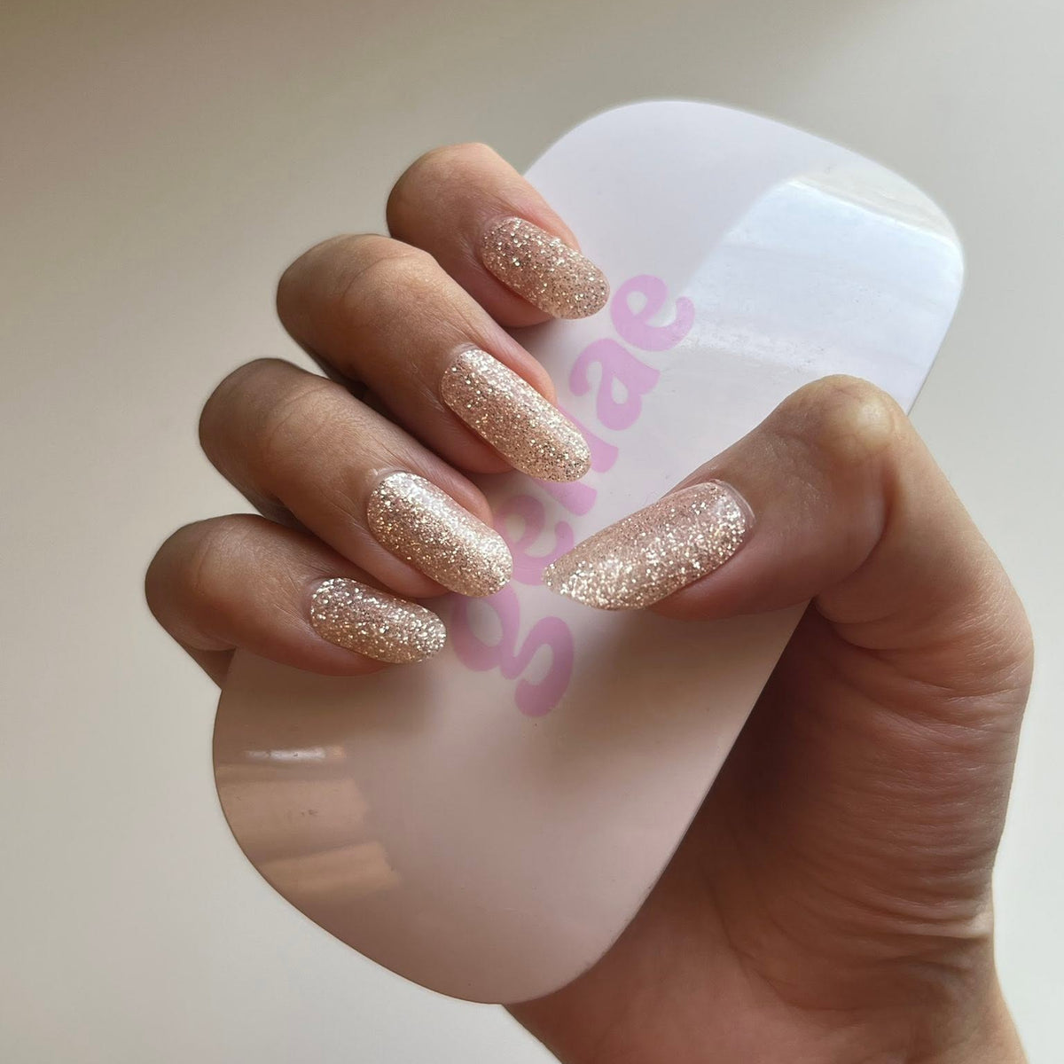 Kit de pegatinas para uñas de gel semicurado con brillo de estrellas plateado