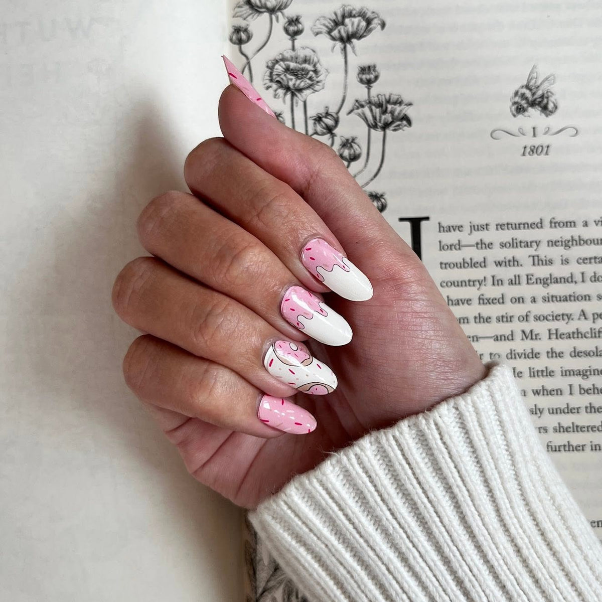 NEW Sugar Rush Donut DIY Semicured Gel Nail Sticker Kit