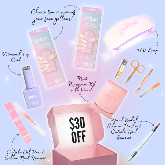 Ultimate Gel Nail Sticker Starter Kit (FREE UV LAMP With 2 Or More Gel Nail Stickers)