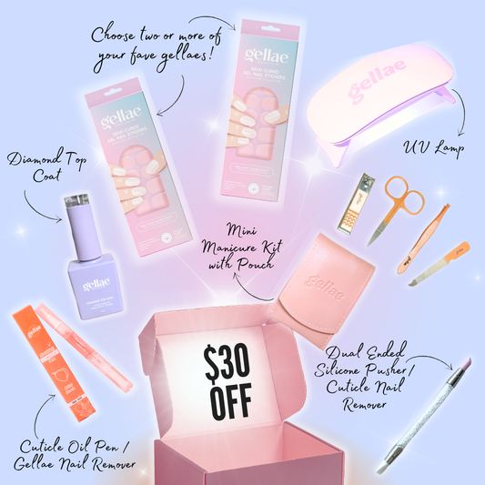 Ultimate Gel Nail Sticker Starter Kit (FREE UV LAMP With 2 Or More Gel Nail Stickers)