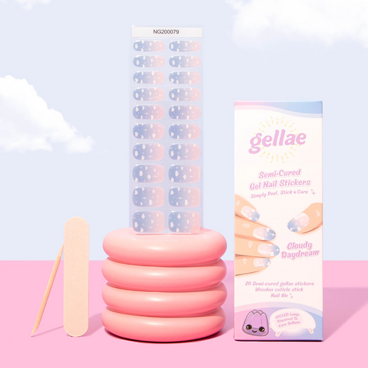 Gellae DIY Cloudy Daydream DIY Semicured Gel Nail Sticker Kit
