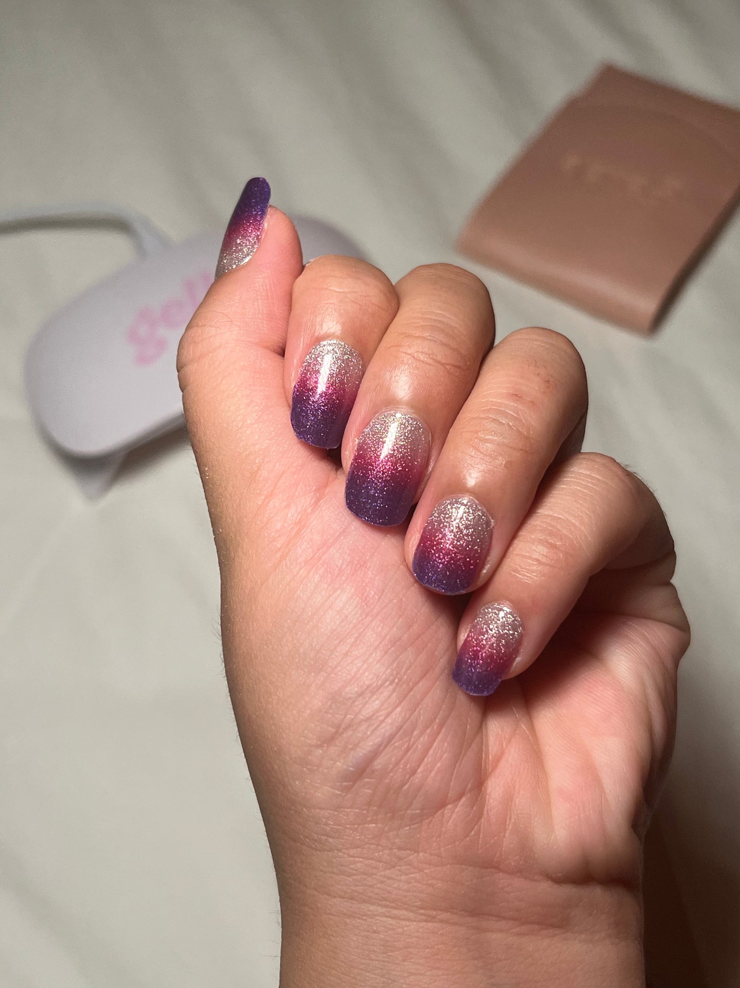 NEW Purple Ombre Sparkle DIY Semicured Gel Nail Sticker Kit (Limited Edition)