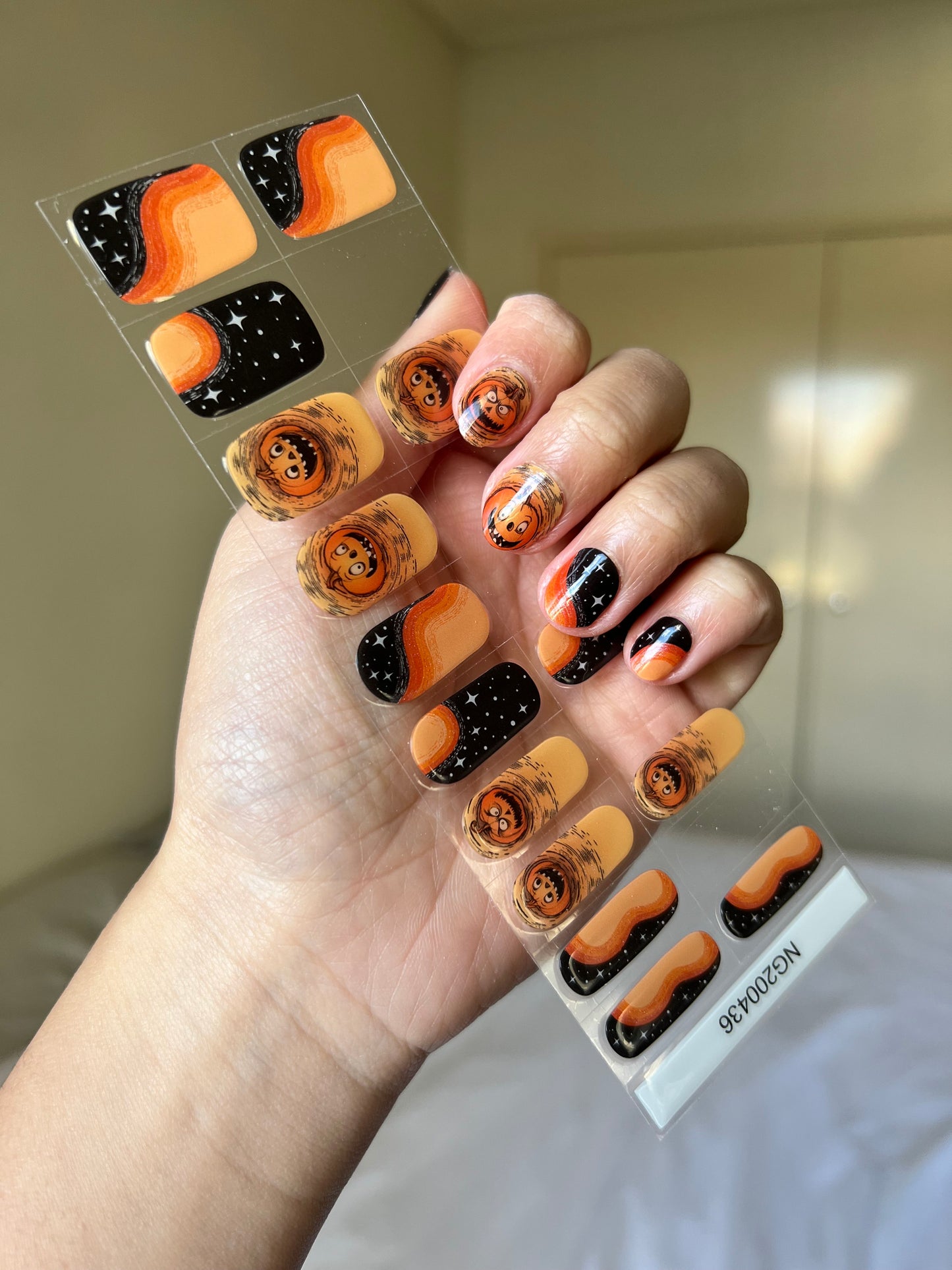 Pumpkin Patch Galaxy DIY Semicured Gel Nail Sticker Kit