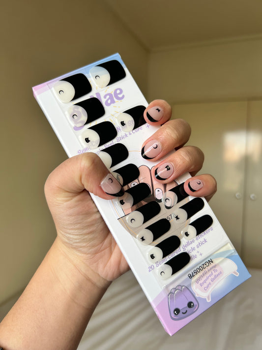 Witching Hour French Tip DIY Semicured Gel Nail Sticker Kit
