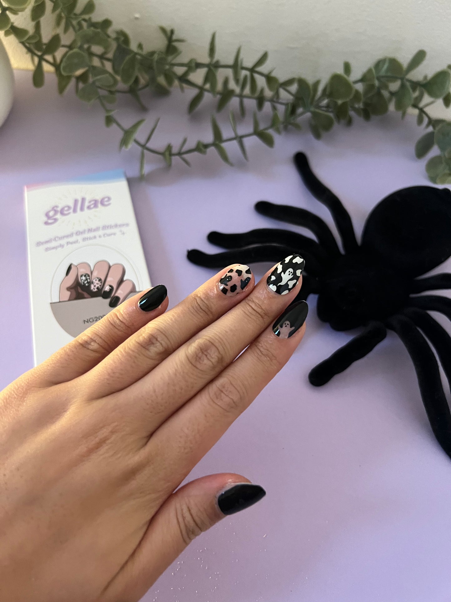 NEW Midnight Peek A Boo DIY Semicured Gel Nail Sticker Kit