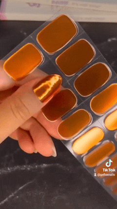 Golden Hour Chrome DIY Semicured Gel Nail Sticker Kit (LIMITED EDITION)