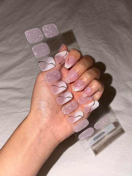 Luxe Crystal Sparkle DIY Semicured Gel Nail Sticker Kit
