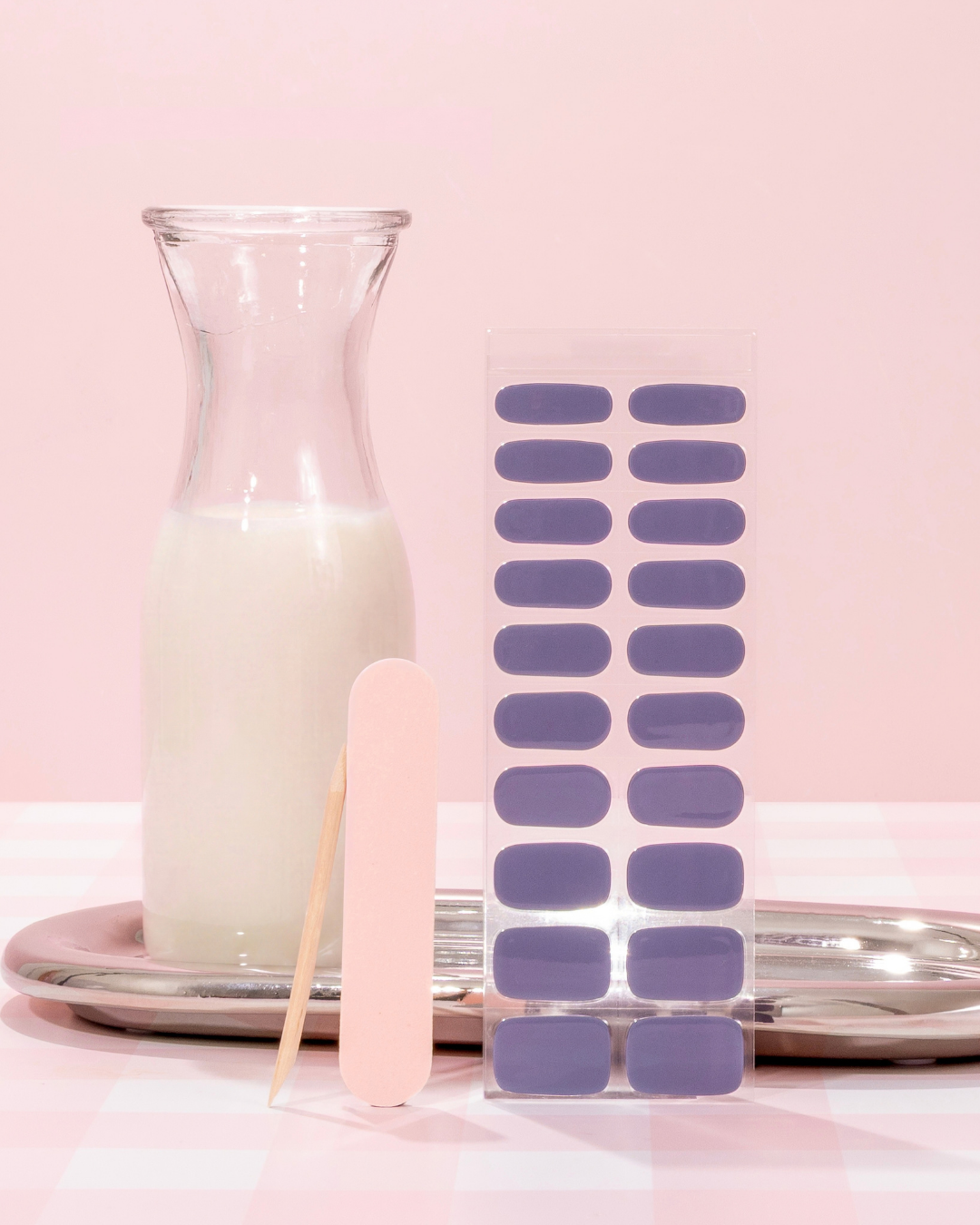 NEW Butterfly Pea Flower Tea DIY Semicured Gel Nail Sticker Kit