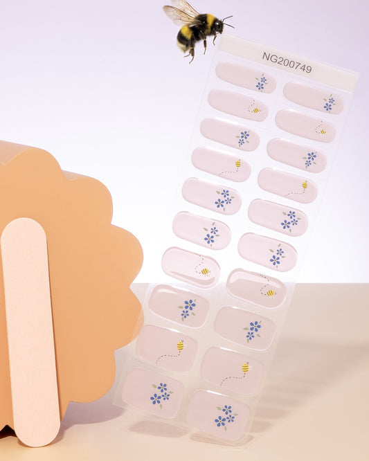 NEW Buzzing Garden DIY Semicured Gel Nail Sticker Kit