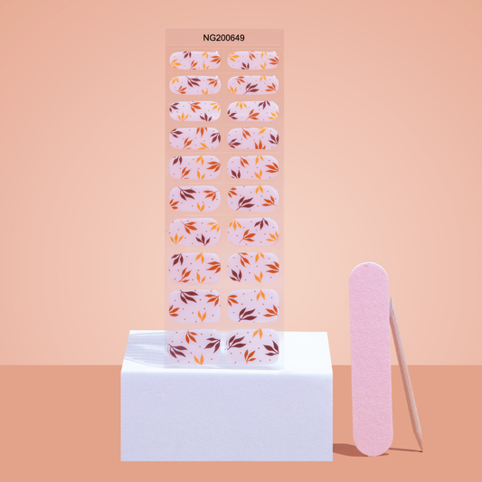 NEW Falling Petal Whisper DIY Semicured Gel Nail Sticker Kit