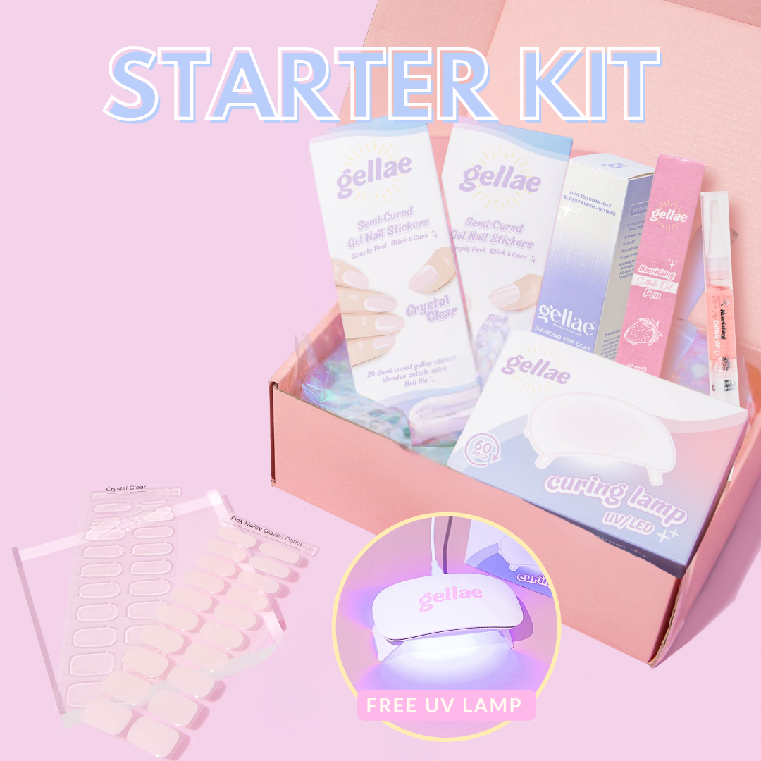 Gel Nail Sticker Starter Kit (FREE UV Lamp With 2 Or More Gel Nail Stickers)