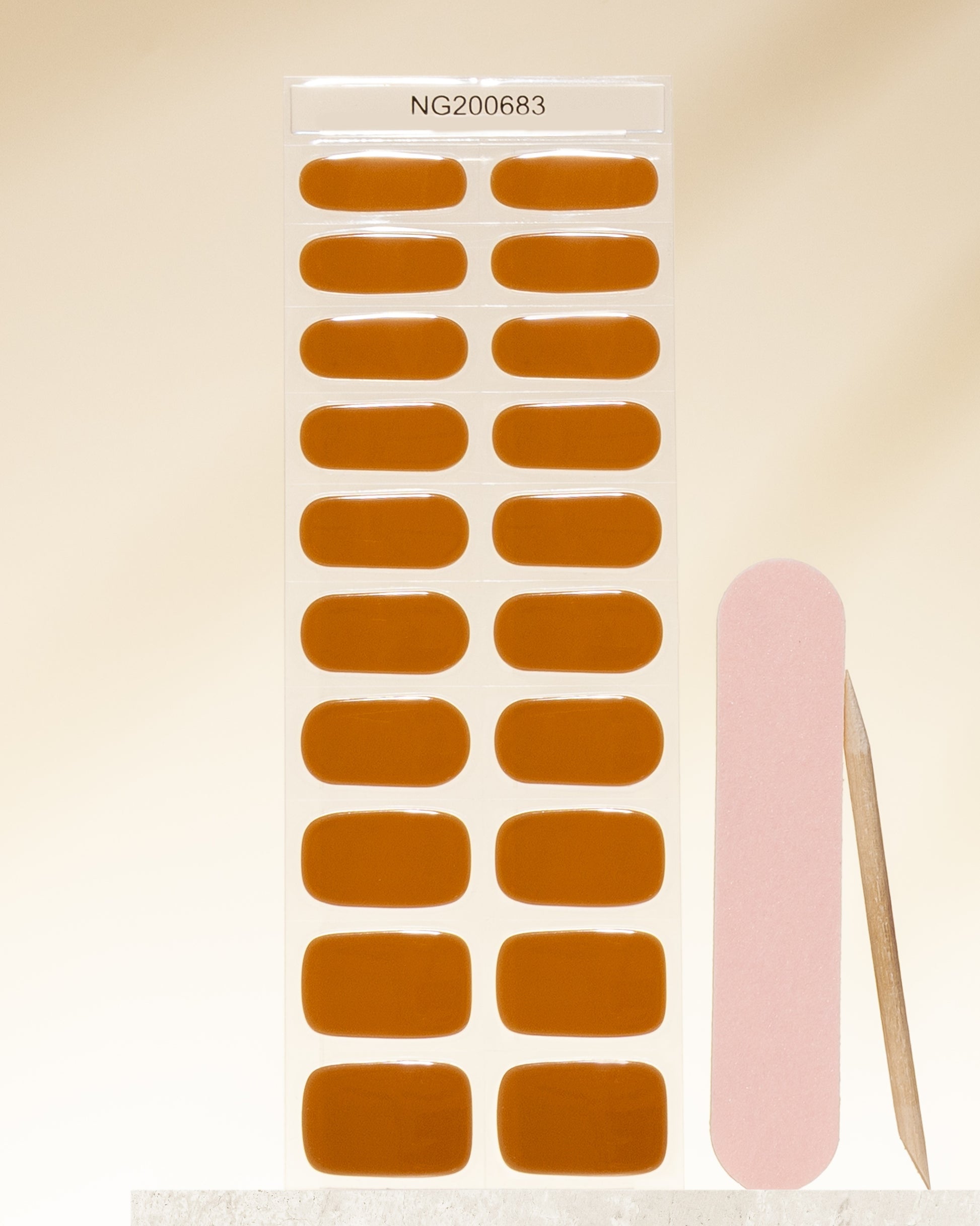 NEW Glazed Terracotta DIY Semicured Gel Nail Sticker Kit