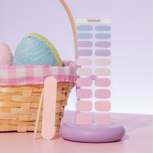Pastel Egg Freckles DIY Semicured Gel Nail Sticker Kit