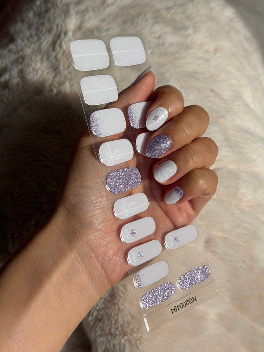 NEW Periwinkle Starbow DIY Semicured Gel Nail Sticker Kit