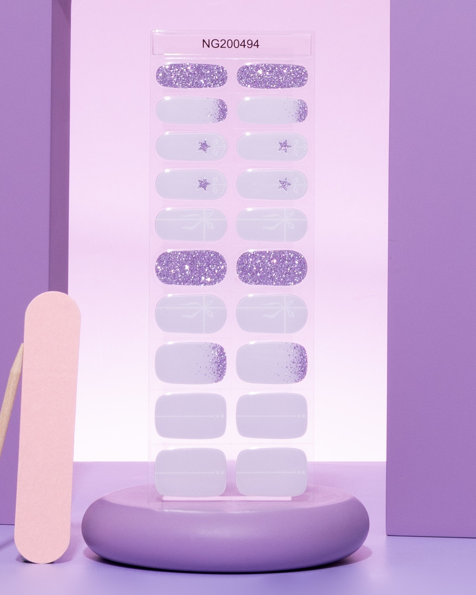 NEW Periwinkle Starbow DIY Semicured Gel Nail Sticker Kit