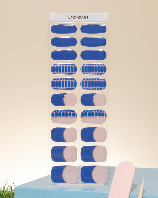 NEW Sapphire Viper DIY Semicured Gel Nail Sticker Kit
