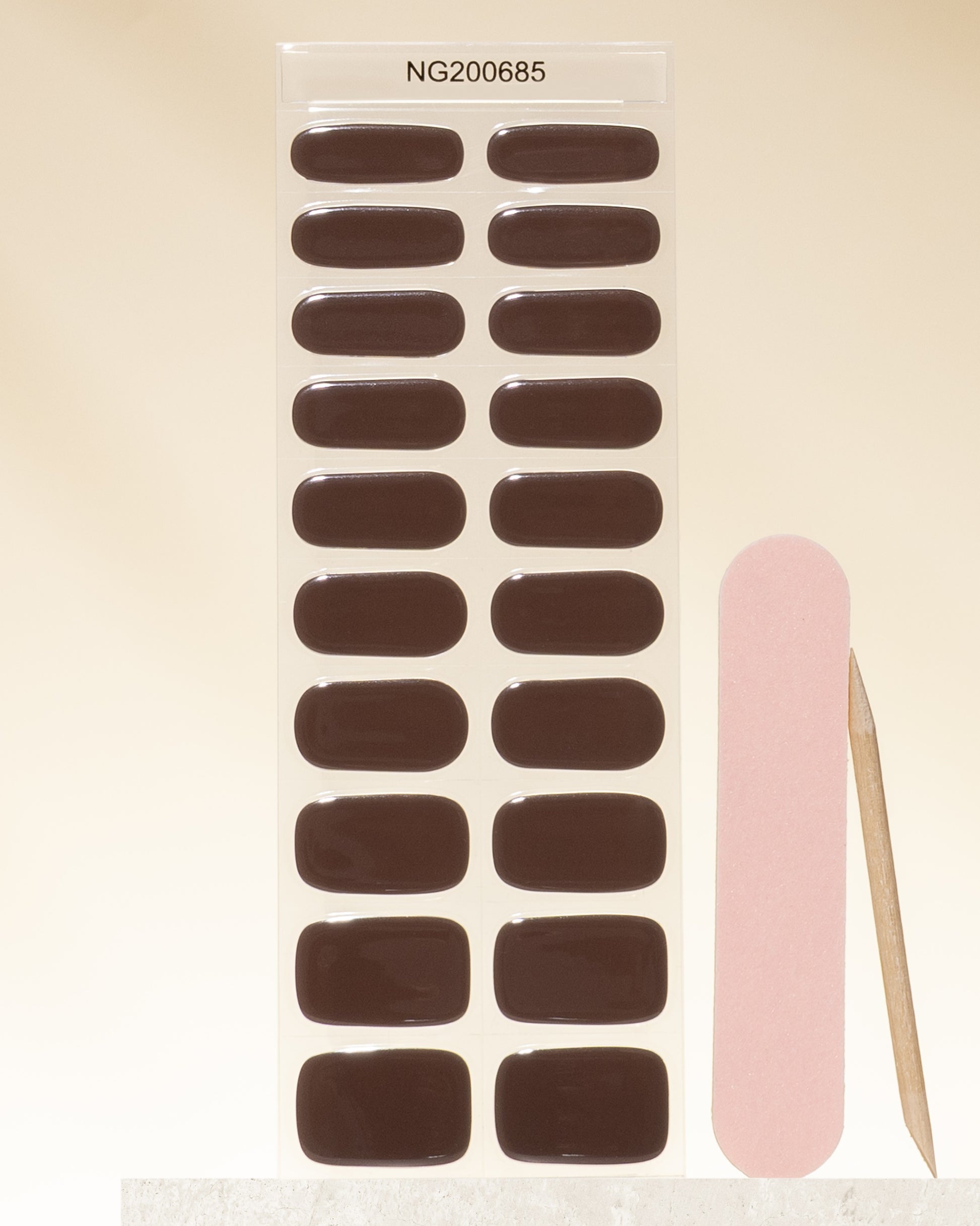 NEW Smoky Ash Oak DIY Semicured Gel Nail Sticker Kit