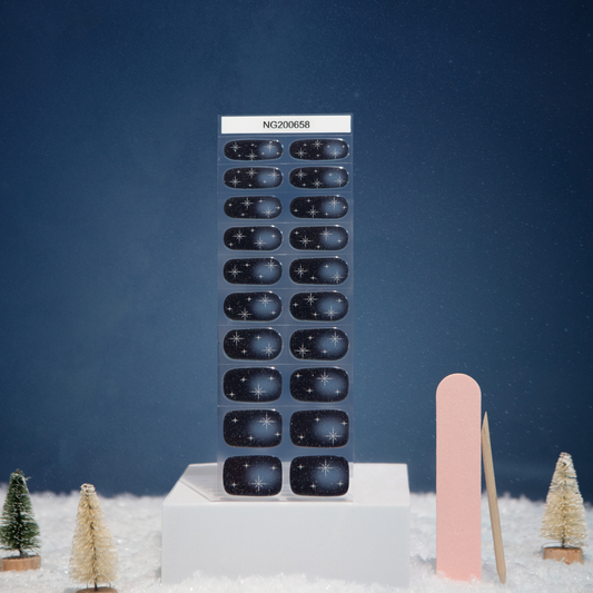 NEW Starry Twilight Sparkle DIY Semicured Gel Nail Sticker Kit (Christmas Limited Edition)