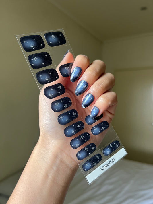 NEW Starry Twilight Sparkle DIY Semicured Gel Nail Sticker Kit (Christmas Limited Edition)