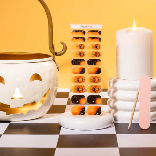 Pumpkin Patch Galaxy DIY Semicured Gel Nail Sticker Kit