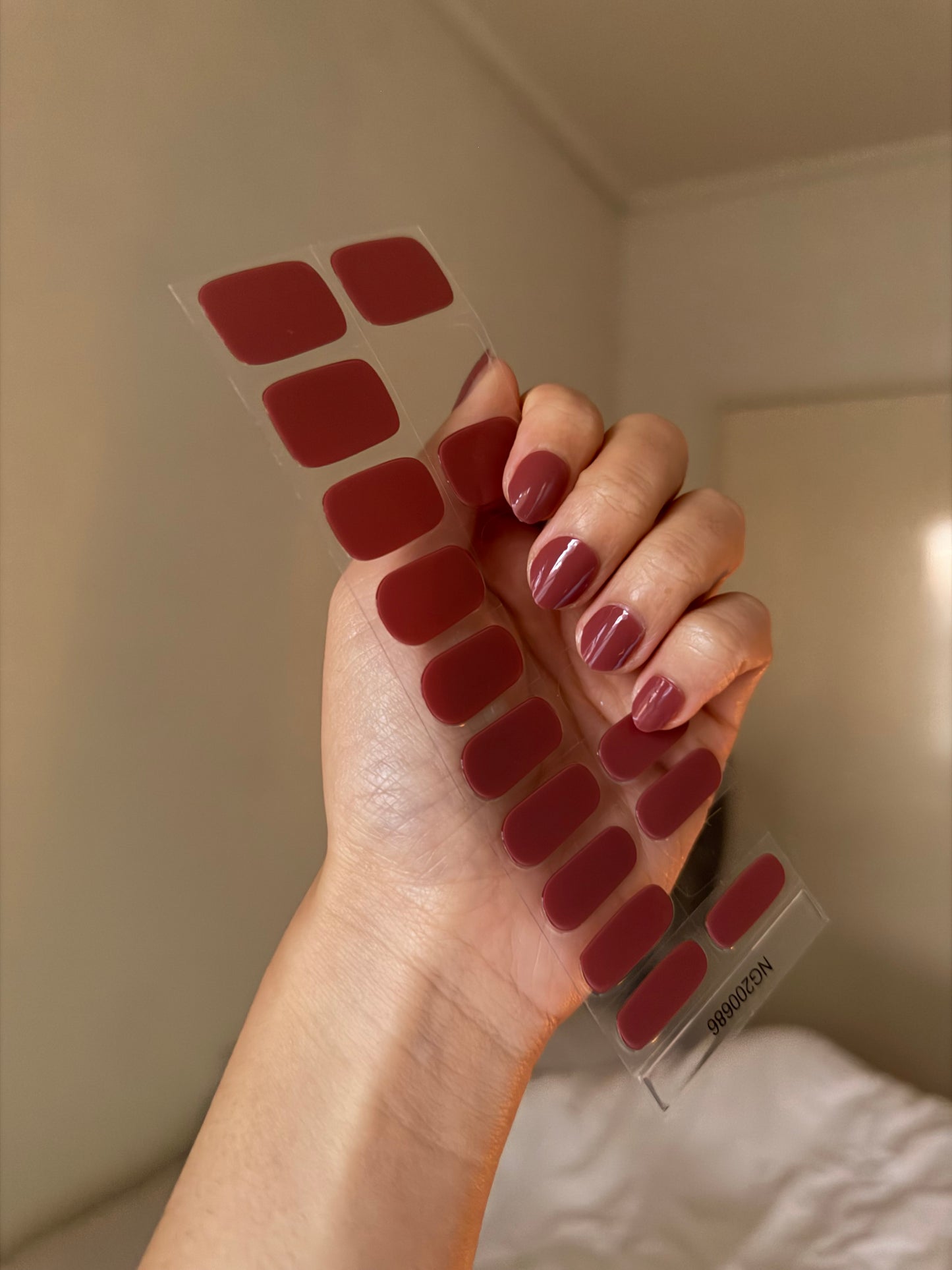 NEW Rosewood Clay DIY Semicured Gel Nail Sticker Kit